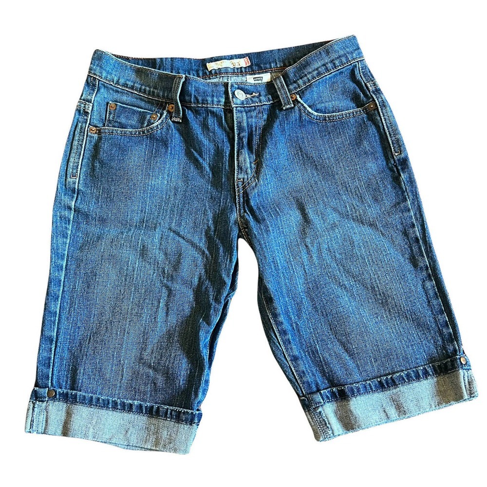 Levi 515 Woman’s Size 4 Bermuda Denim Rolled Cuff Shorts